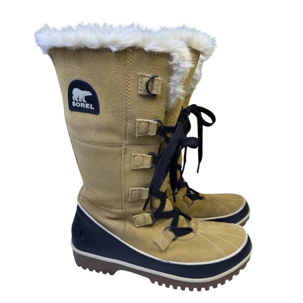 Sorel Tan Tivoli High II Waterproof Winter Boots NL 2093-373 Women's Size‎ 8